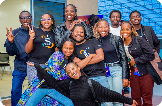 Fluttercon Kenya attendees posing together